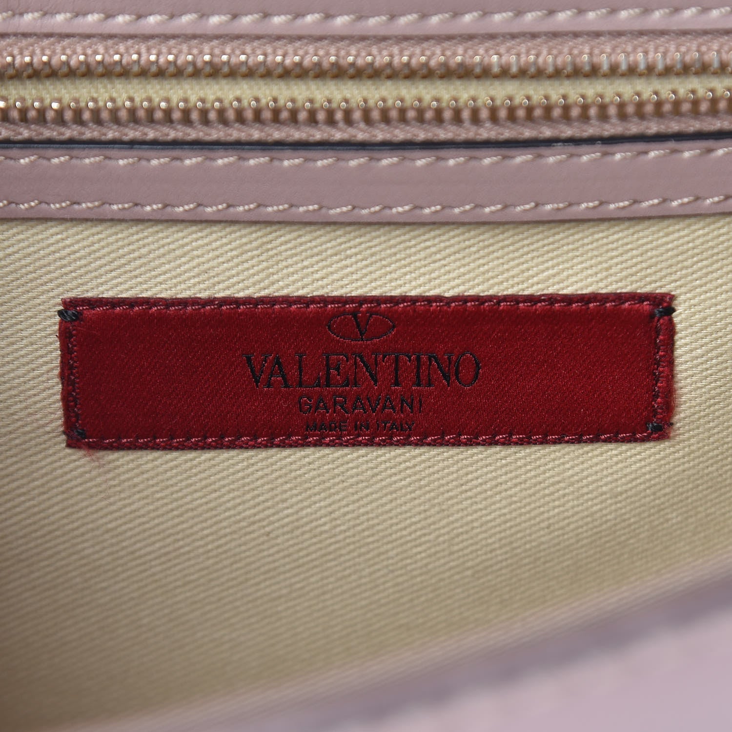 Valentino Garavani Vitello Medium Glam Lock Rockstud Flap Poudre 6 of 12