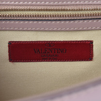 Valentino Garavani Vitello Medium Glam Lock Rockstud Flap Poudre 6 of 12