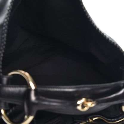 Gucci Calfskin Large Horsebit Chain Hobo Black 5 of 8