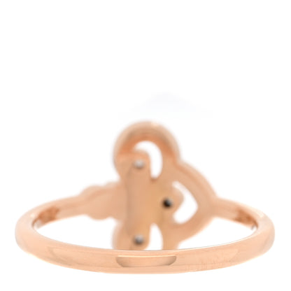 Tiffany 18K Rose Gold Diamond Fleur de Lis Ring 57 8 3 of 5