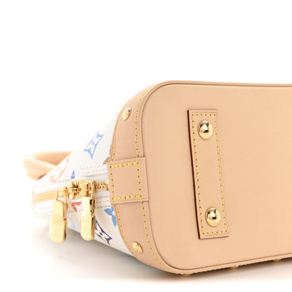 Louis Vuitton LV x TM Monogram Multicolor Alma BB White 8 of 10