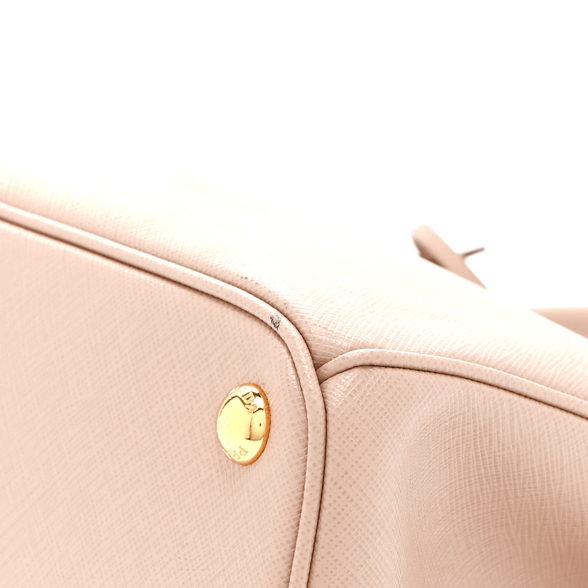 Saffiano Lux Small Galleria Double Zip Tote Cipria