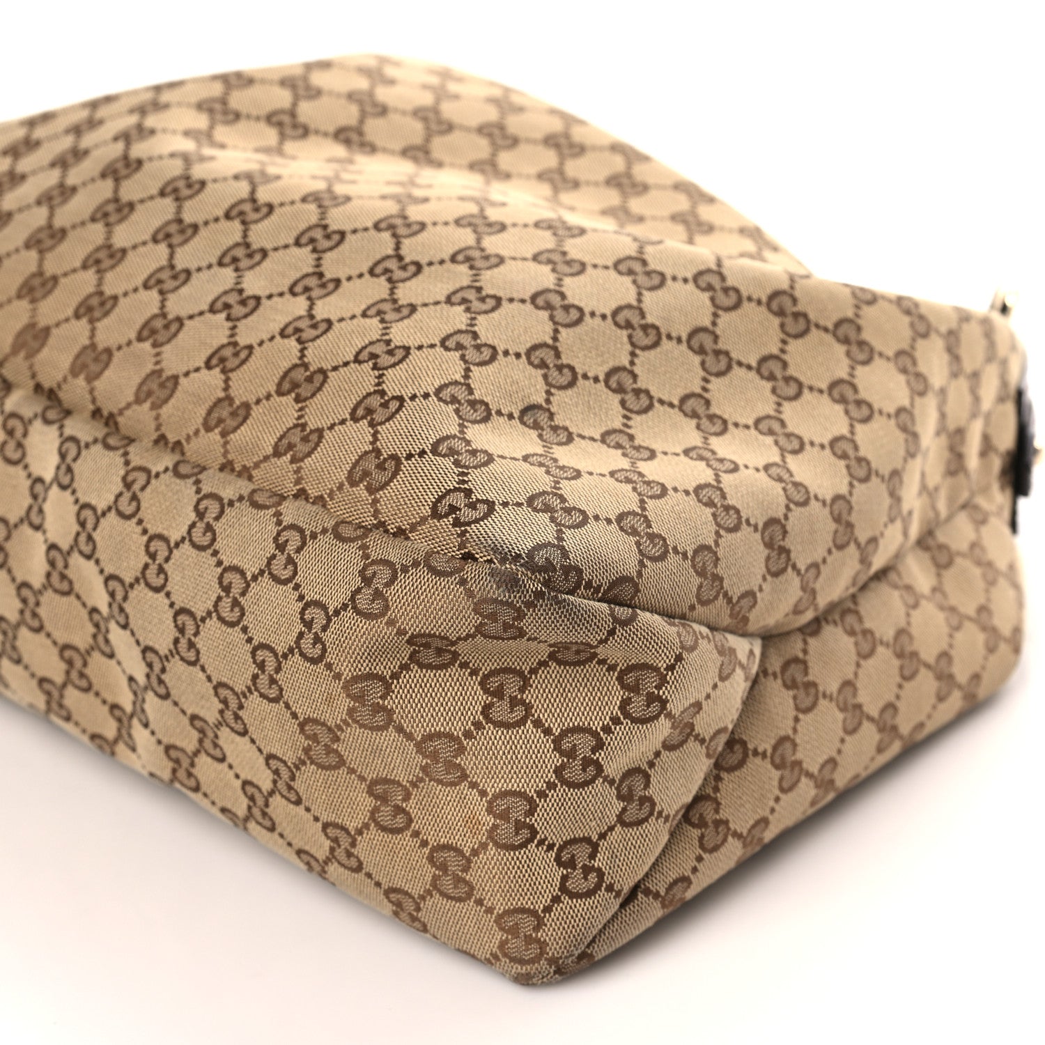 Gucci Monogram Large Horsebit Chain Hobo Dark Brown 9 of 10