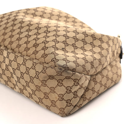 Gucci Monogram Large Horsebit Chain Hobo Dark Brown 9 of 10