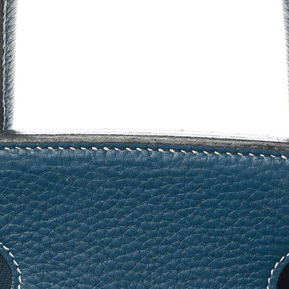 Hermes Taurillon Clemence Birkin 35 Bleu Thalassa 48 of 56