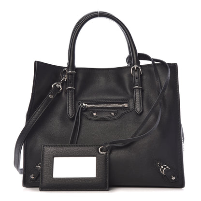 Balenciaga Calfskin Papier Mini A4 Zip Around Tote Black 1 of 11