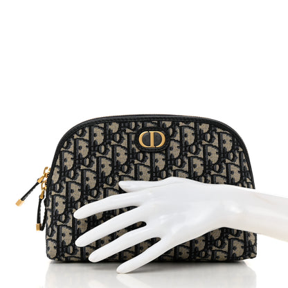 Christian Dior Oblique Montaigne 30 Pouch Blue 2 of 8