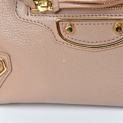 Balenciaga Chevre Gold Metallic Edge Hardware S City Rose Des Sables 13 of 14