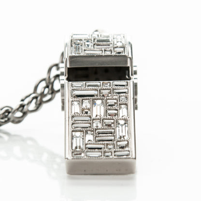 Chanel Crystal CC Whistle Pendant Necklace 5 of 8