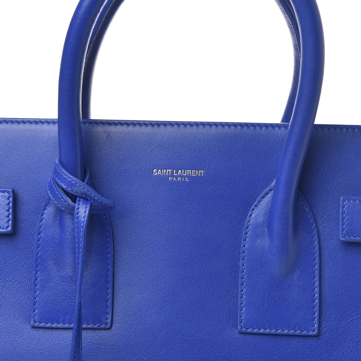 Saint Laurent Calfskin Small Sac De Jour Blue Majorelle 10 of 10