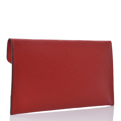 Louis Vuitton Veau Cachemire Chinese New Year Pig Envelope Pouch Red 3 of 9