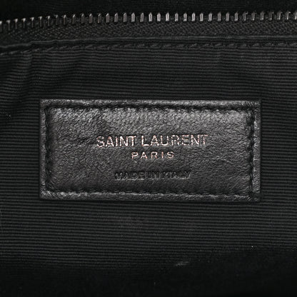 Saint Laurent Lambskin Quilted Monogram Monochrome Small Loulou Puffer Chain Satchel Black 6 of 10