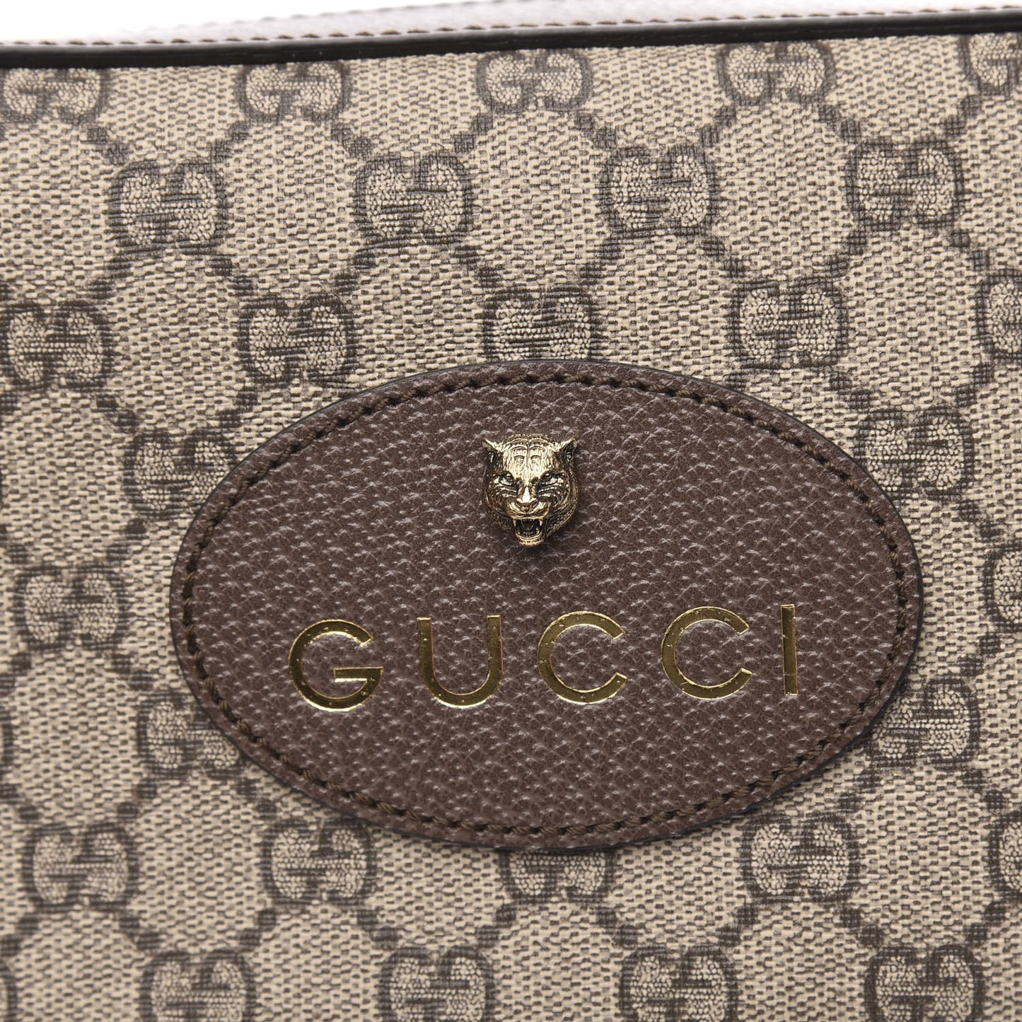 GG Supreme Monogram Web Neo Vintage Shoulder Bag Beige New Acero Crop
