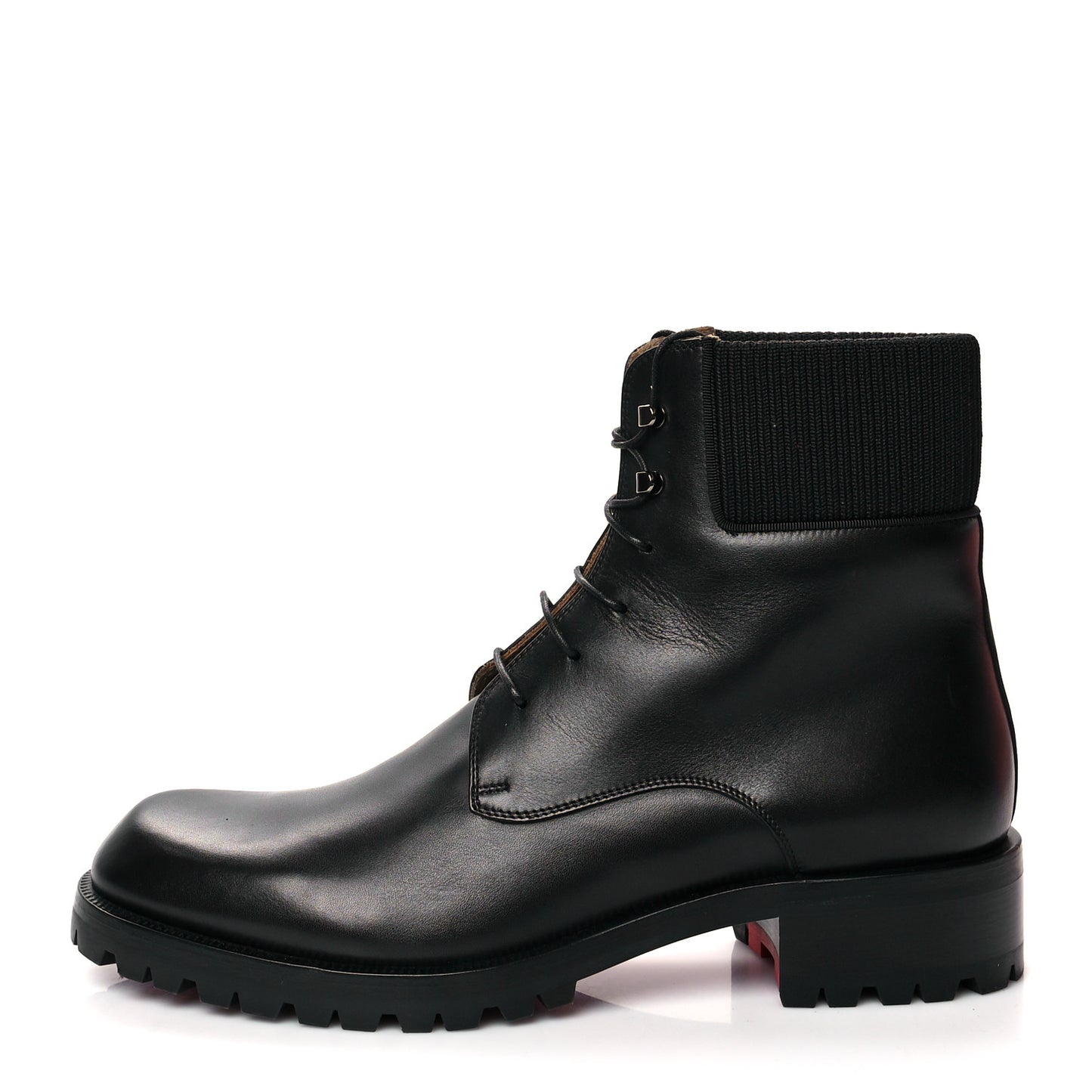 Calfskin Mens Trapman Flat Boots 43 Black