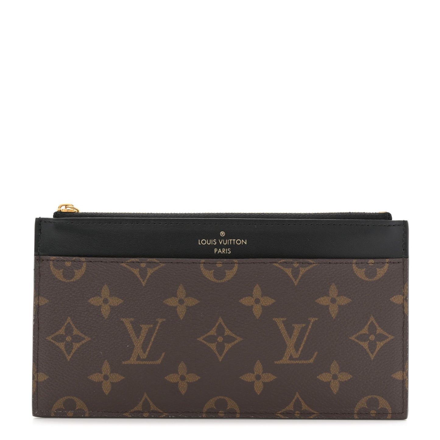 Monogram Slim Purse Black