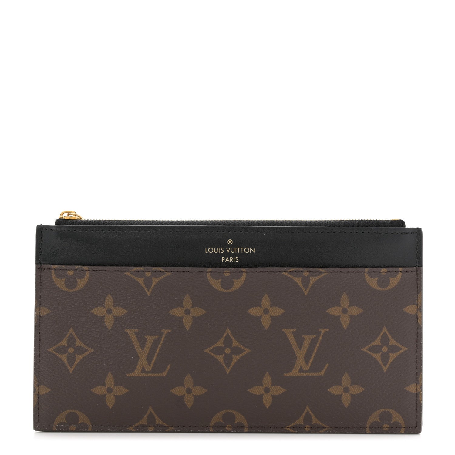 Louis Vuitton Monogram Slim Purse Black 1 of 6