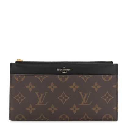 Louis Vuitton Monogram Slim Purse Black 1 of 6