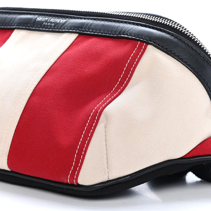 Saint Laurent Canvas Classic Belt Bag Red Blue White 6 of 9