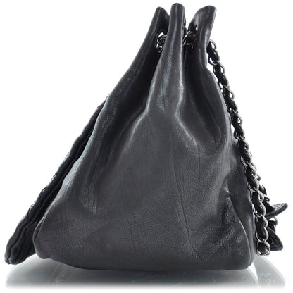 Chanel Leather Diamond Stitch Flap Black 4 of 9