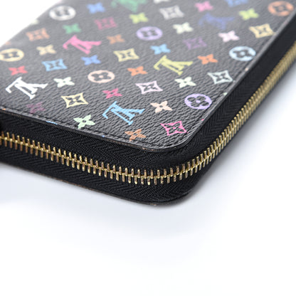 Louis Vuitton Monogram Multicolor Zippy Wallet Black Grenade 7 of 9