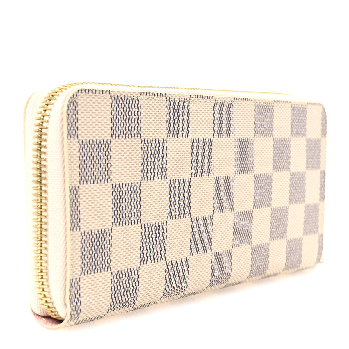 Damier Azur Clemence Wallet Rose Ballerine