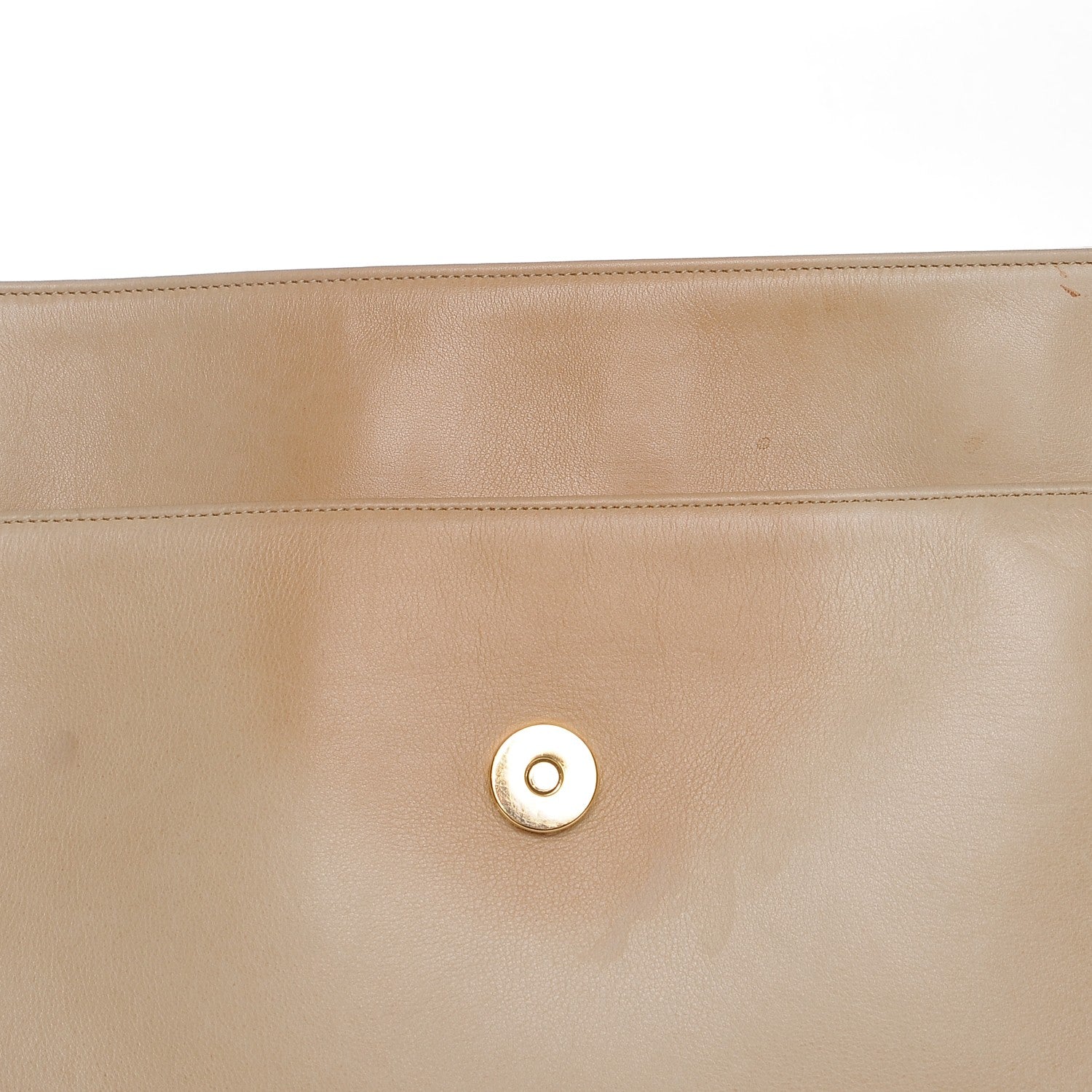 Chanel Lambskin Quilted Tote Beige 11 of 12