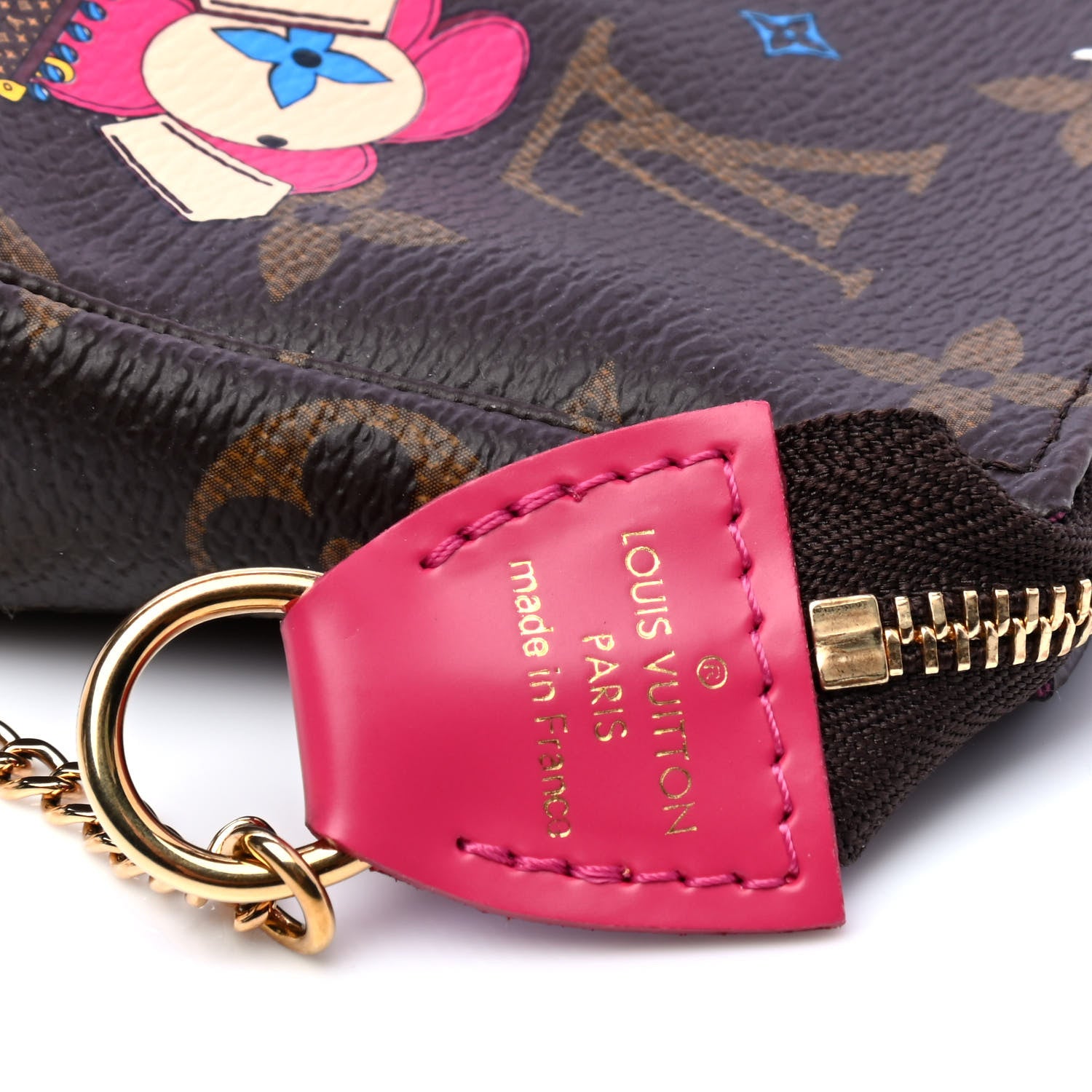 Louis Vuitton Monogram 2020 Christmas Animation Roller Coaster Mini Pochette Accessories Pivoine 4 of 4