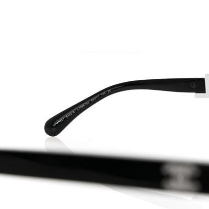 Chanel Acetate Strass Square Sunglasses 5422-B Black White 6 of 8