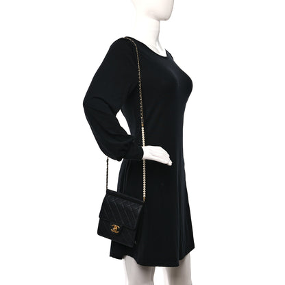 Chanel Goatskin Quilted Chic Pearls Flap Black 2 of 11