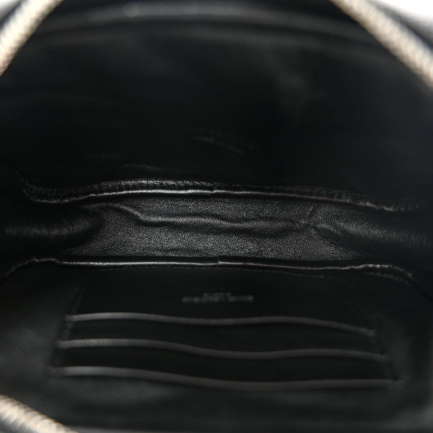 Grain De Poudre Matelasse Monogram Mini Lou Camera Bag Black