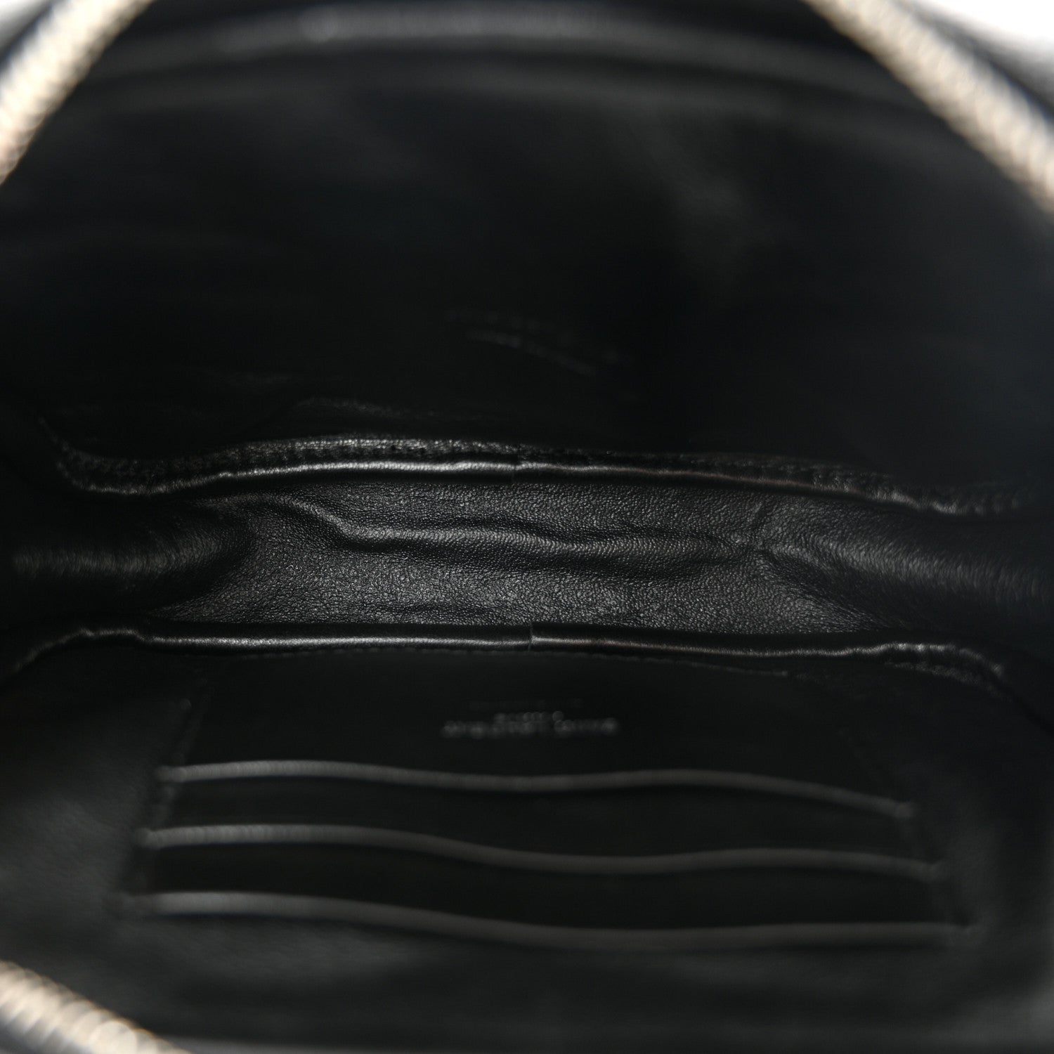 Saint Laurent Grain De Poudre Matelasse Monogram Mini Lou Camera Bag Black 5 of 10
