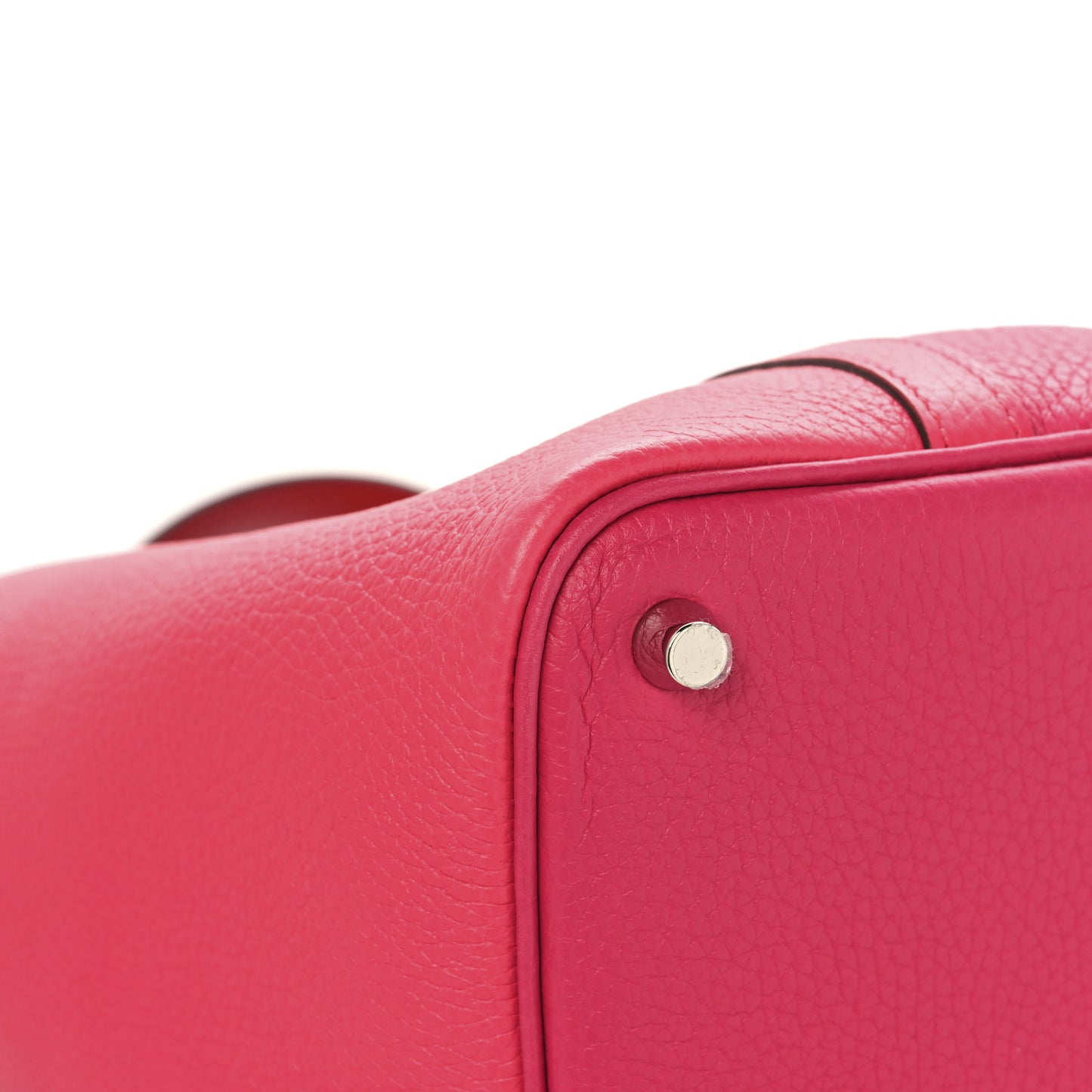 Taurillon Clemence Tri-Color Picotin Lock 18 PM Rose Extreme Rose Mexico Rouge De Coeur