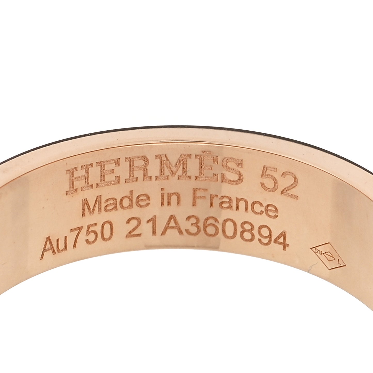 18K Rose Gold Diamond PM Kelly Ring 52 6