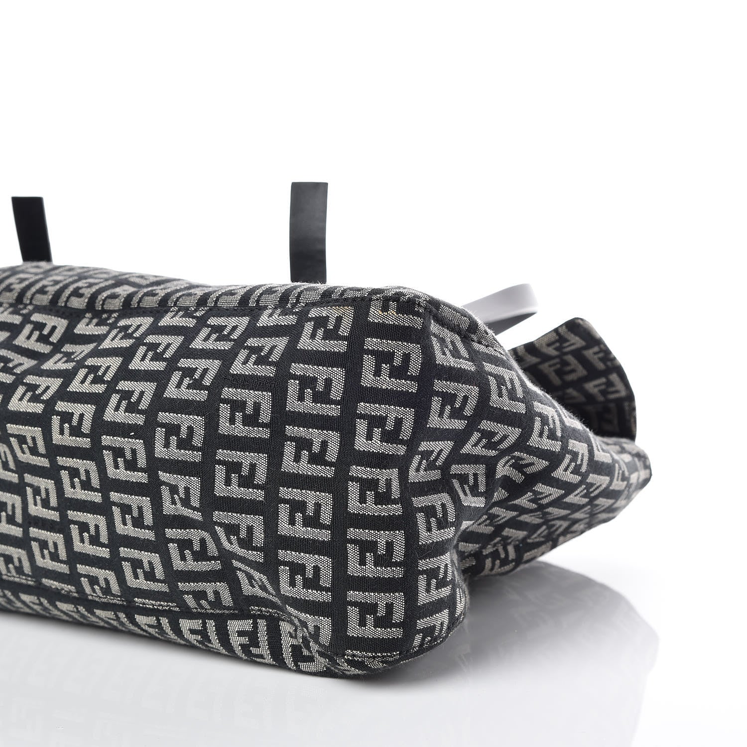 Fendi Zucchino Shoulder Bag Black 6 of 12