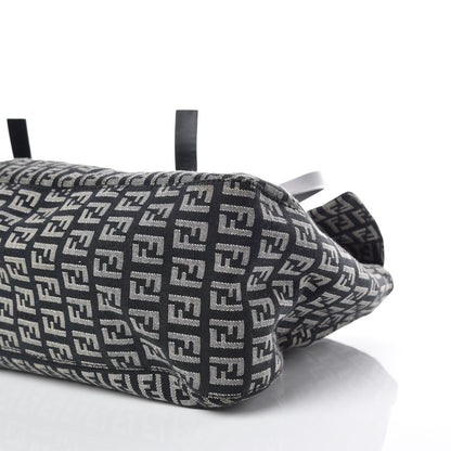 Fendi Zucchino Shoulder Bag Black 6 of 12