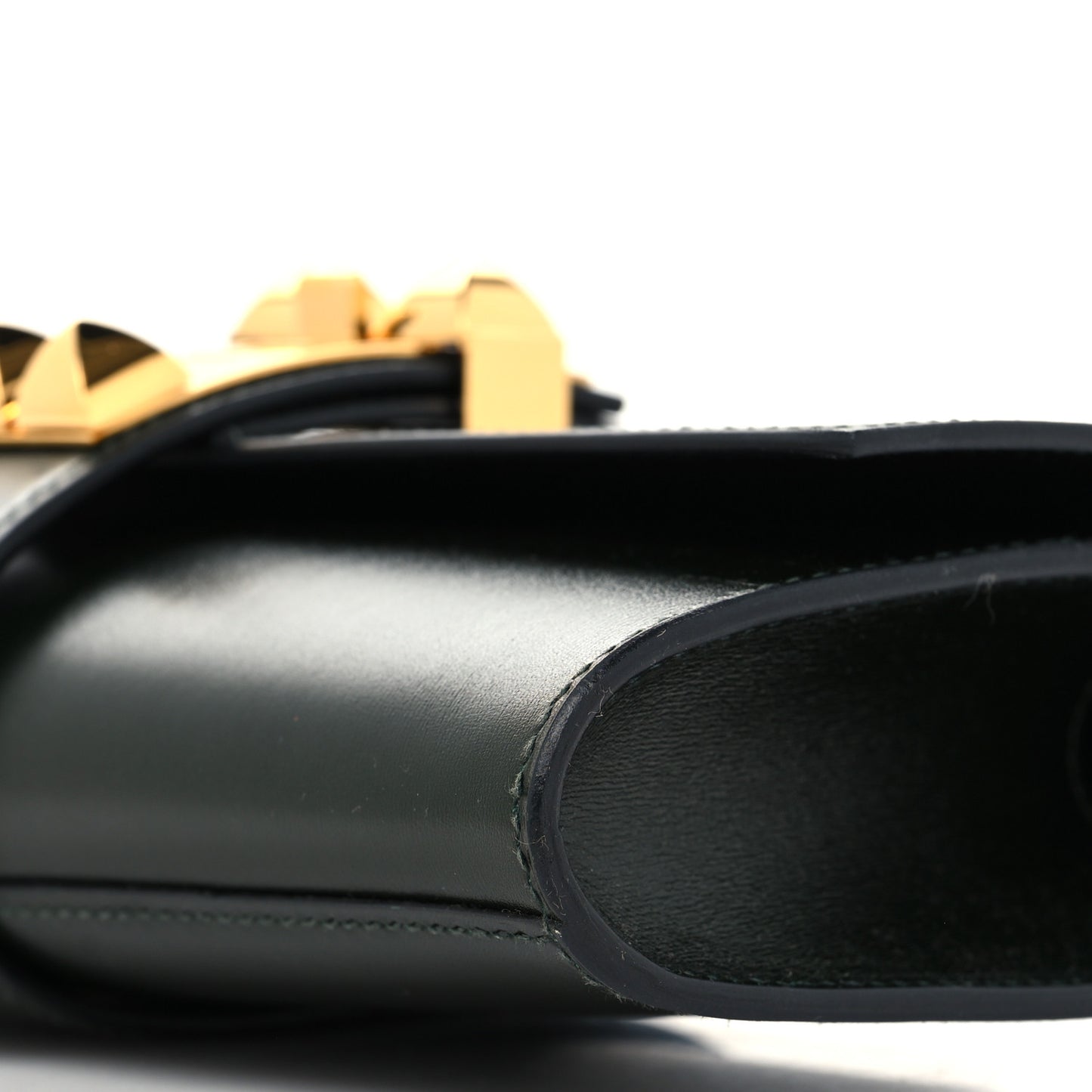 Tadelakt Medor 23 Clutch Vert Fonce
