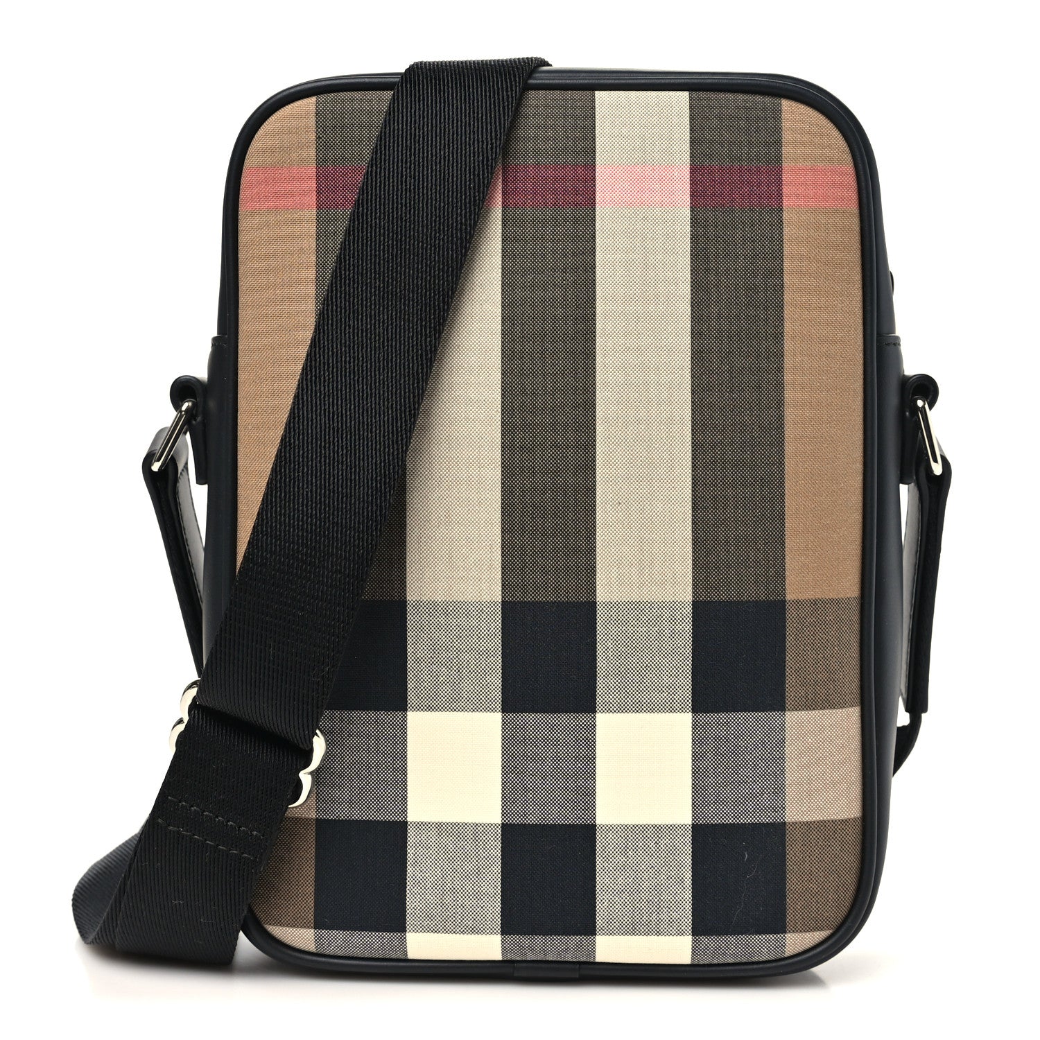 Burberry Canvas Super Exploded Check Vertical Paddy Camera Bag Taupe Brown 1 of 9