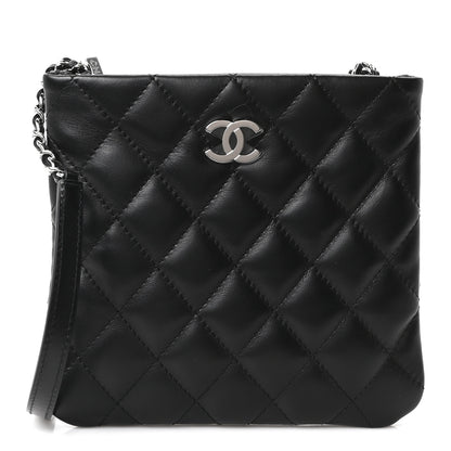 Chanel Lambskin Quilted Uniform Crossbody Bag Black 1 of 11