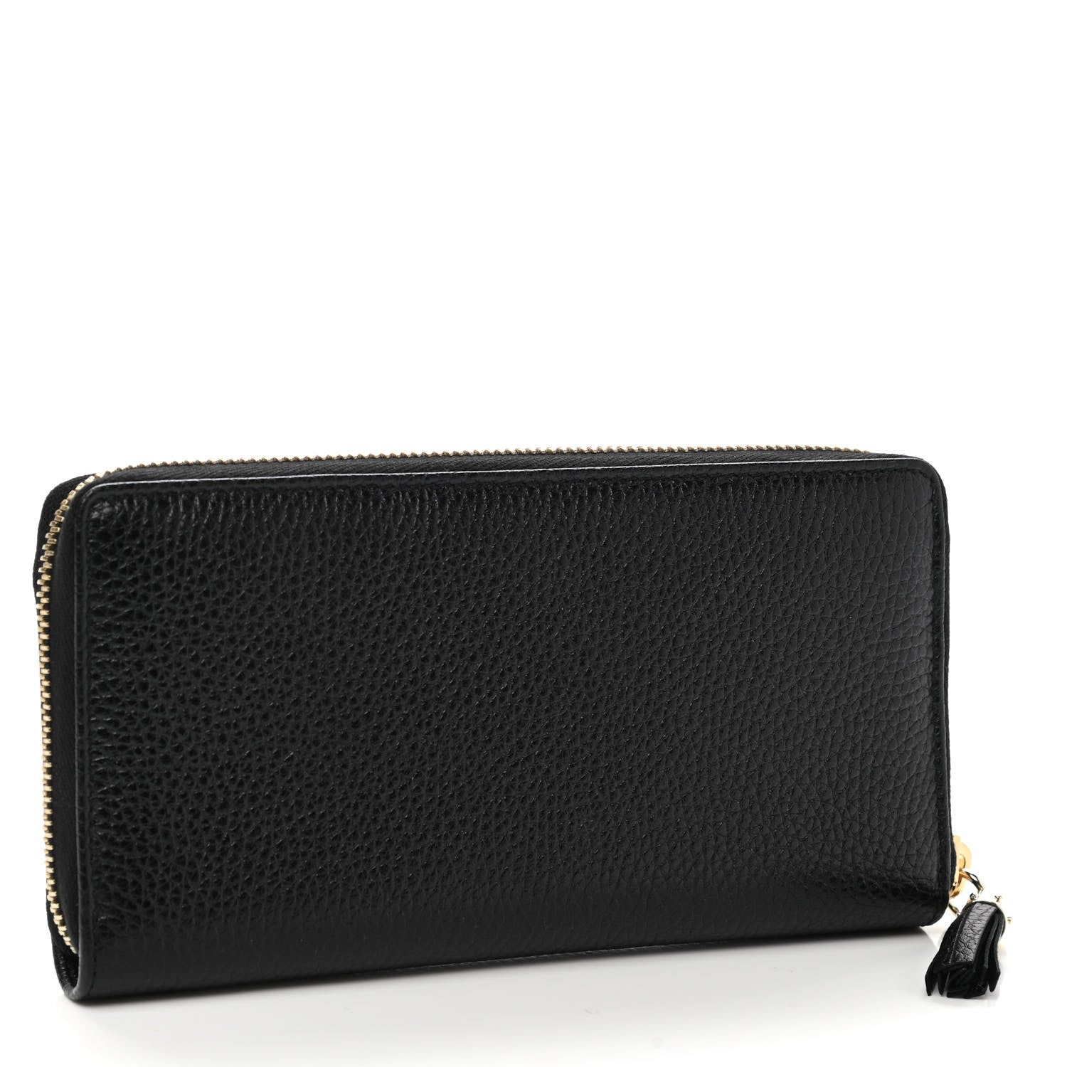 Gucci Pebbled Calfskin Soho Zip Around Wallet Black 3 of 6