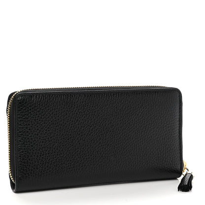 Gucci Pebbled Calfskin Soho Zip Around Wallet Black 3 of 6