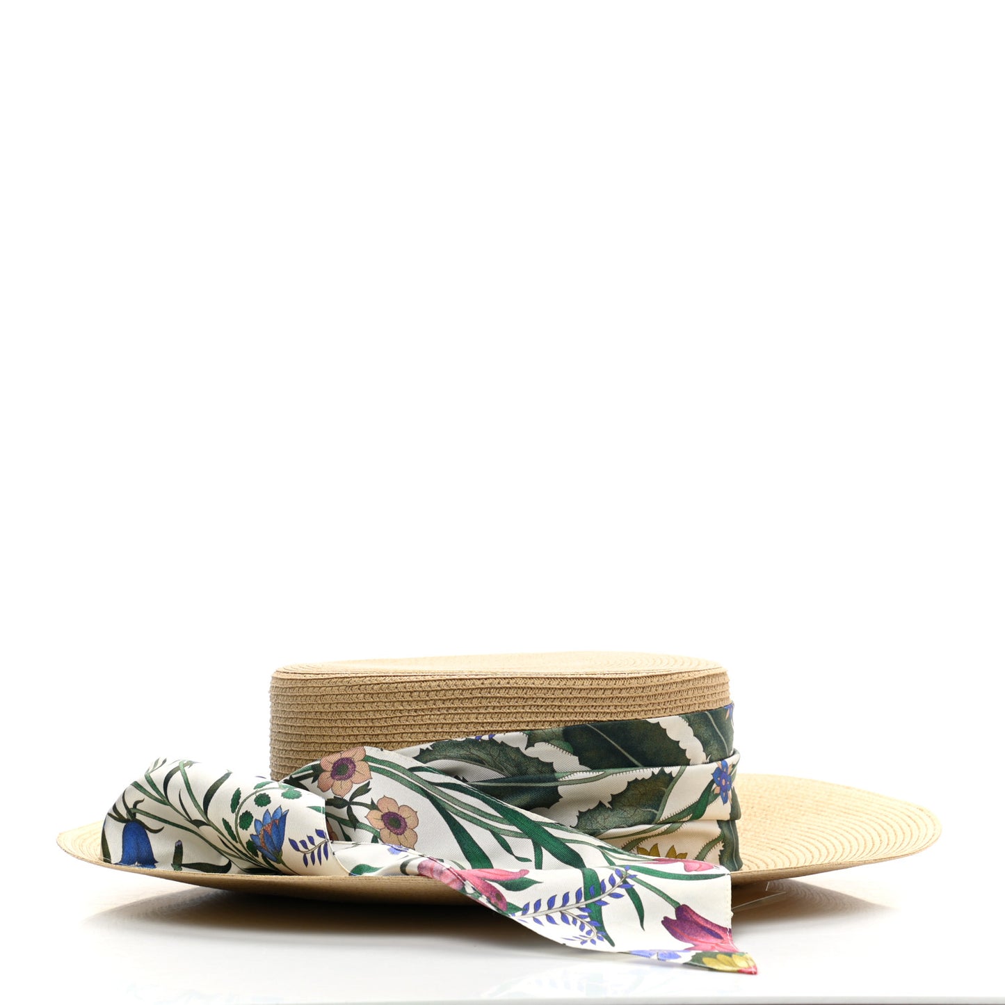 Woven Rope Straw New Flora Alba Hat M White