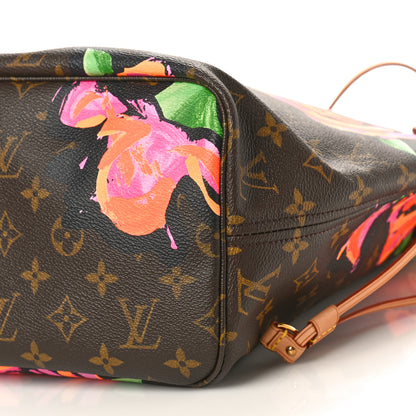 Louis Vuitton LOUIS VUITTON Monogram Roses Neverfull MM 9 of 9