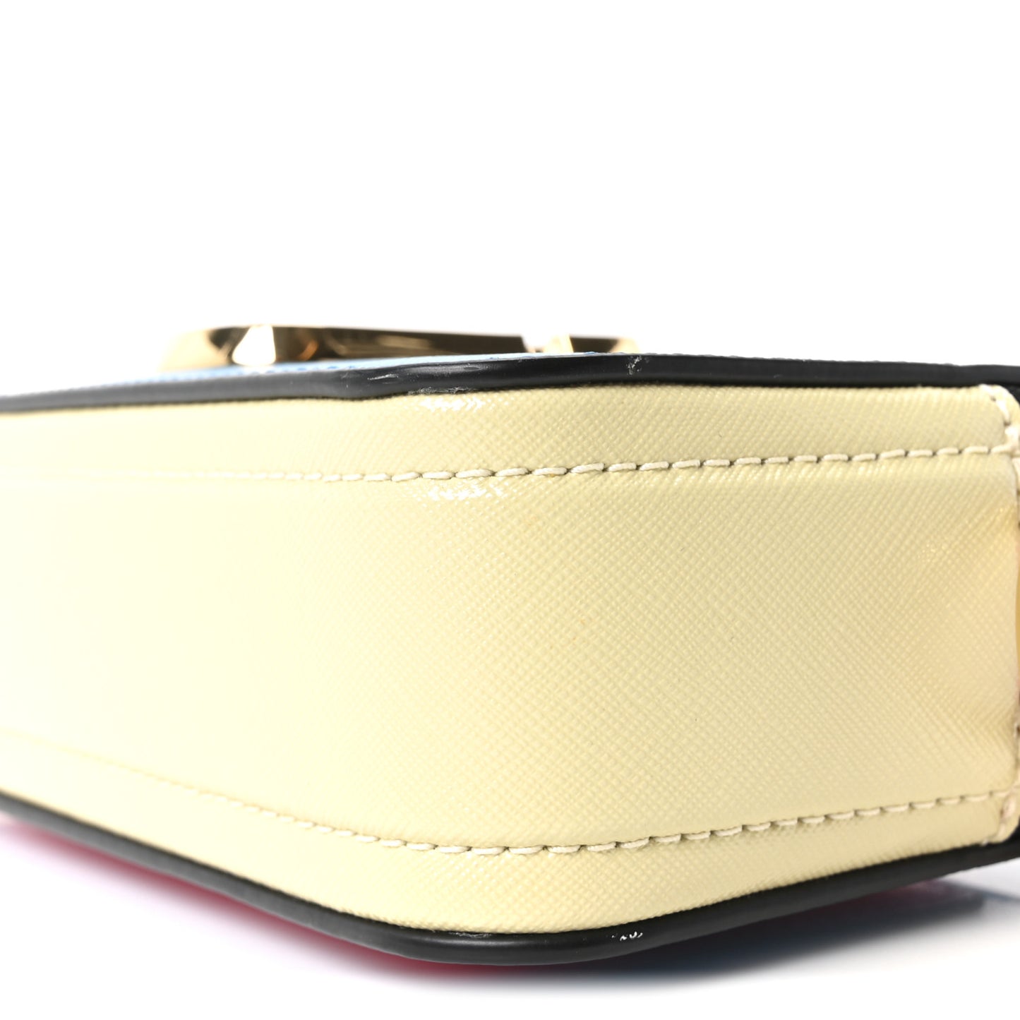 Saffiano Small Snapshot Camera Bag Blue Multicolor