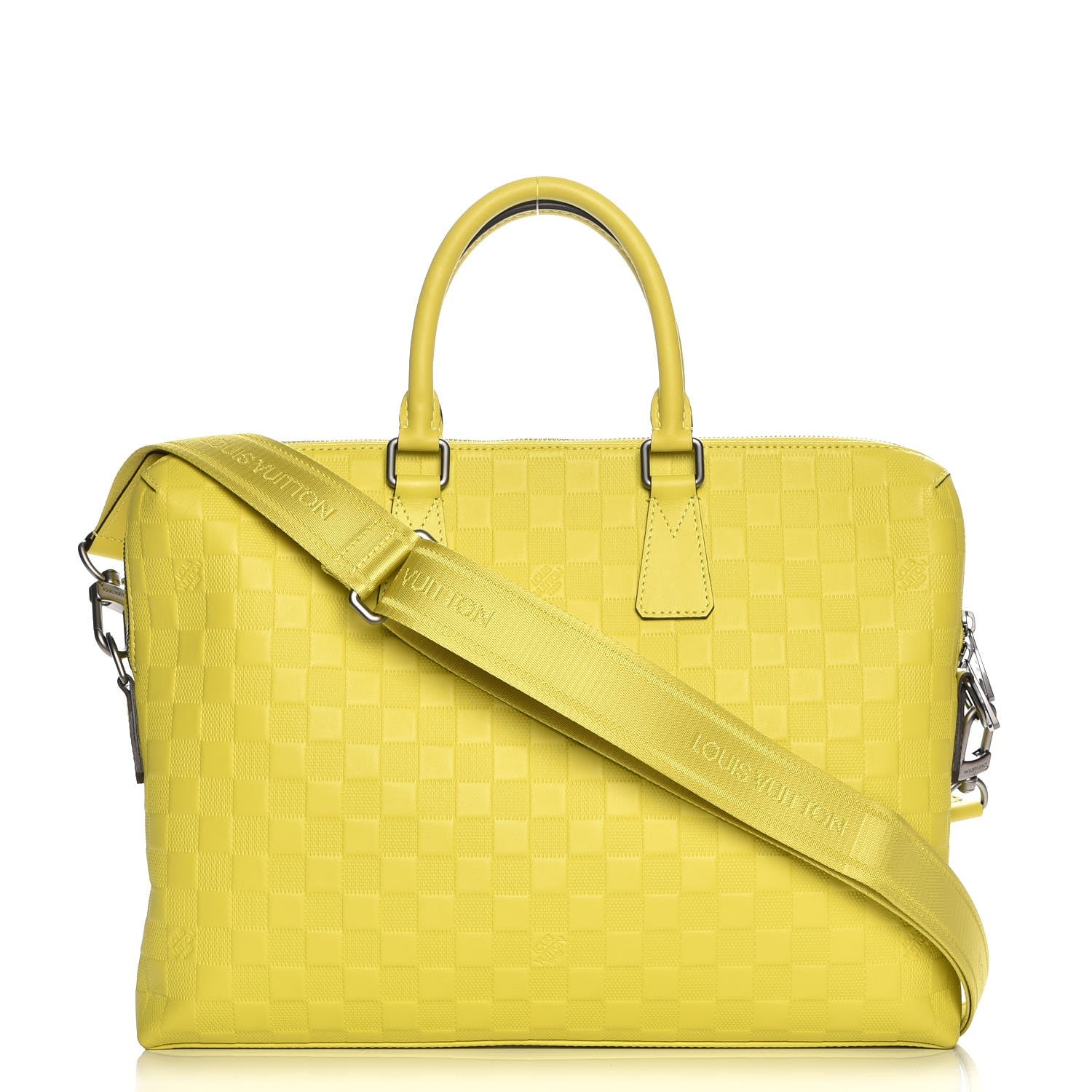 Louis Vuitton Damier Infini Porte-Documents Vert Acide 1 of 10