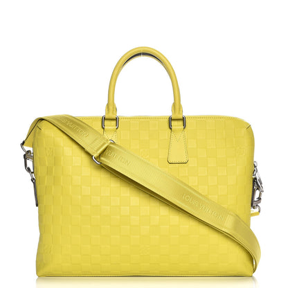 Louis Vuitton Damier Infini Porte-Documents Vert Acide 1 of 10