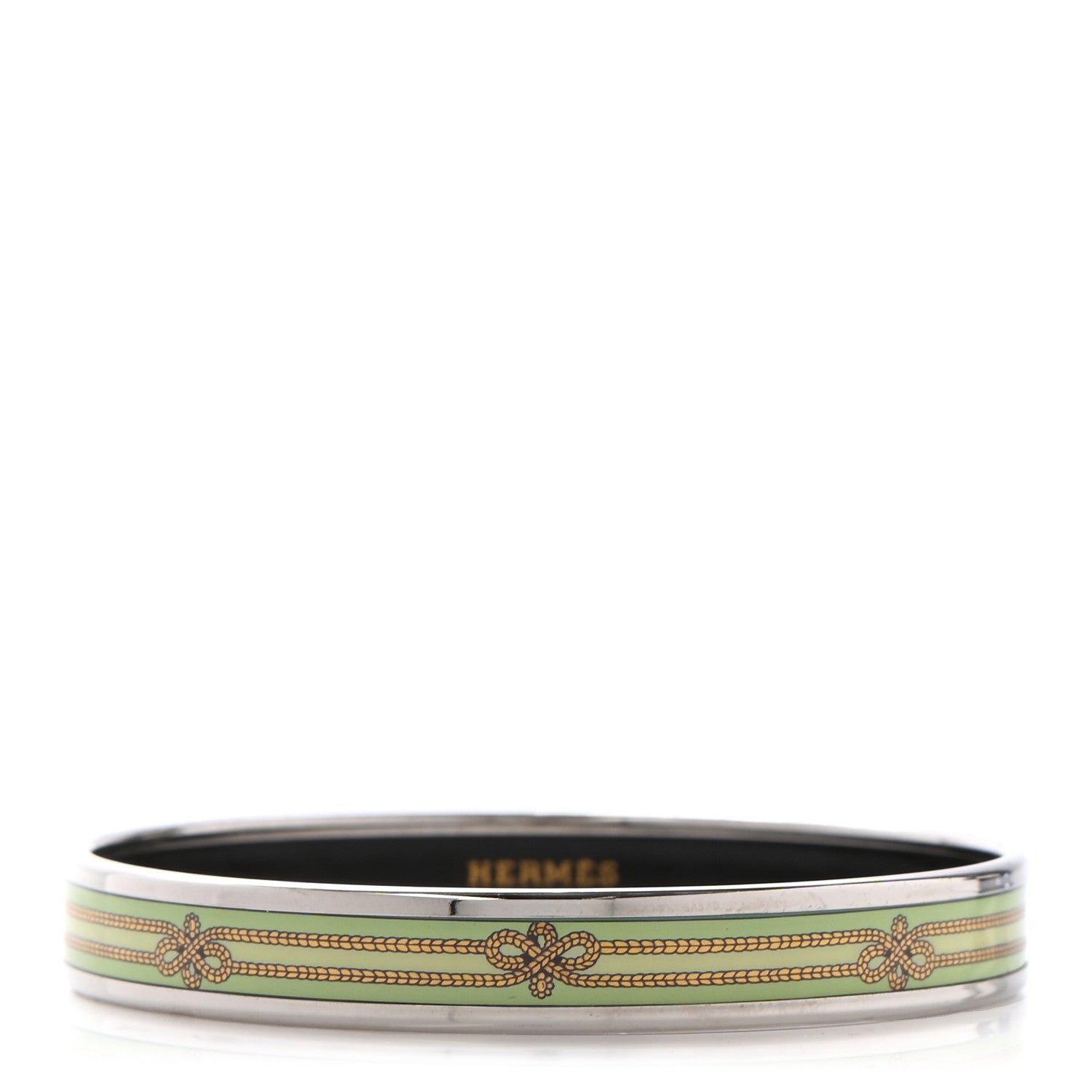 Hermes Enamel Printed Rope Narrow Bracelet 65 1 of 5