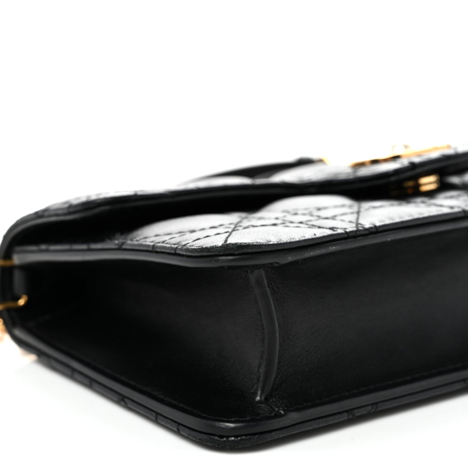 Christian Dior Lambskin Cannage Jolie Mini Bag Black 9 of 10