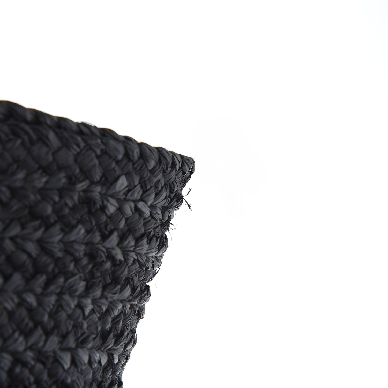 Saint Laurent Raffia Medium Panier Bag Black 9 of 11