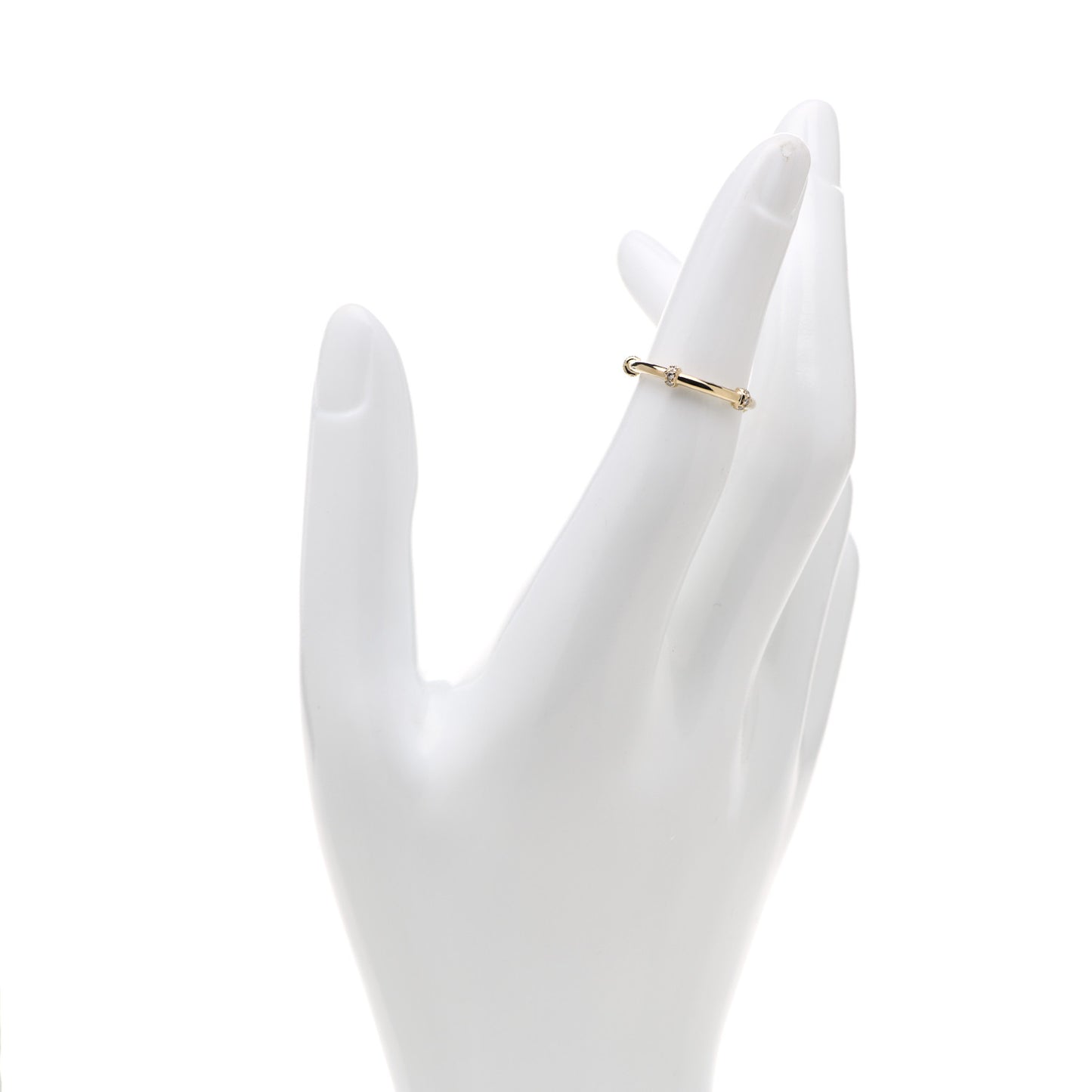 18K Yellow Gold Diamond 1.7mm Astor Single Row Ring 47 4