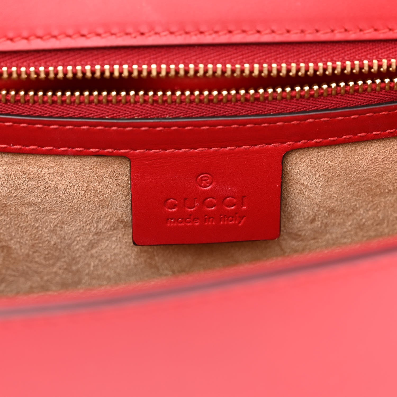 Gucci Calfskin Small Sylvie Shoulder Bag Hibiscus Red 5 of 12